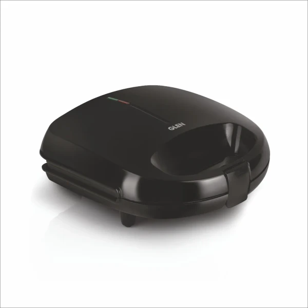 Glen Electric Waffle Maker with Non-Stick Coating Plates, 750W - Black (3024WMBL) - Black