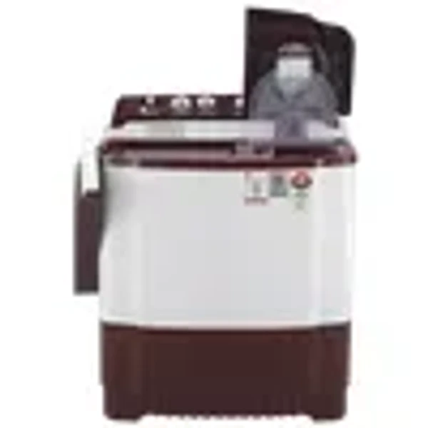 LG 8 kg 5 Star Semi Automatic Washing Machine with Lint Filter (P8030SRAZ.ABGQEIL, Burgundy)