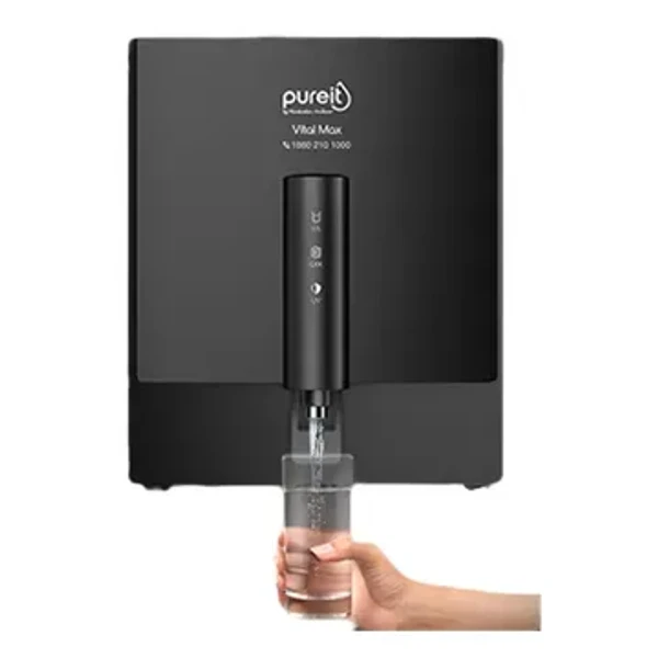 Pureit pureit Vital Max 7L RO + UV + MP Water Purifier with Advanced 7 Stage Purification (Black) - Black