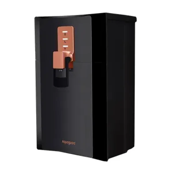 Aquaguard Superio 5L RO + UV + MTDS + SS Smart Water Purifier with Active Copper Zinc Booster Tech and 7 Stage Purification (Black/Metallic Copper) - Black/Metallic Copper