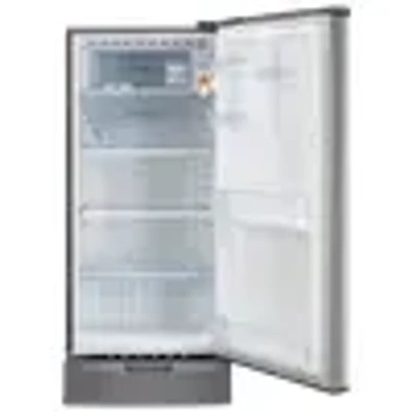  LG LG 185 Litres 4 Star Direct Cool Single Door Refrigerator with Antibacterial Gasket (GL-D199OPZY.DPZZPS, Shiny Steel)