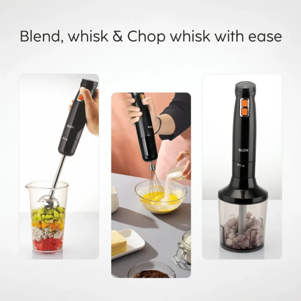 Glen Electric Turbo Hand Blender Chopper Whisker 350W - (SA4063HBCW)