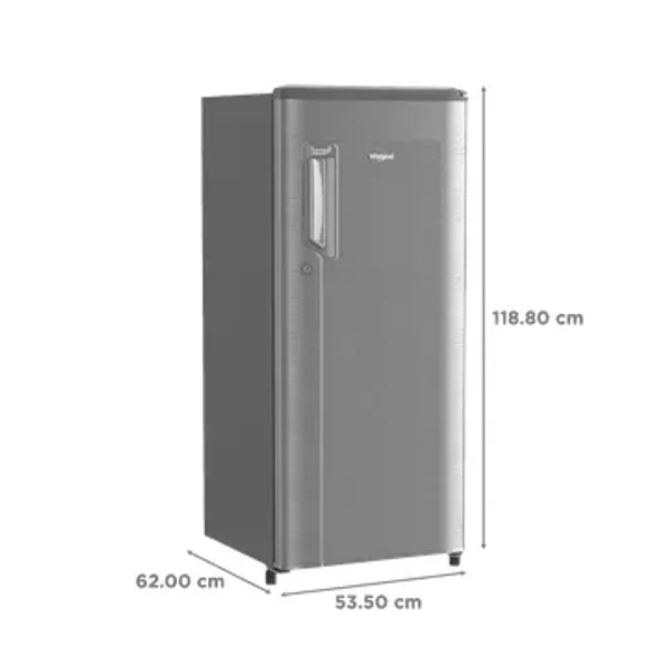 WHIRLPOOL Whirlpool IMPC 184 Litres 3 Star Direct Cool Single Door Refrigerator with Stabilizer Free Operation (205 IMPC PRM, Steel)