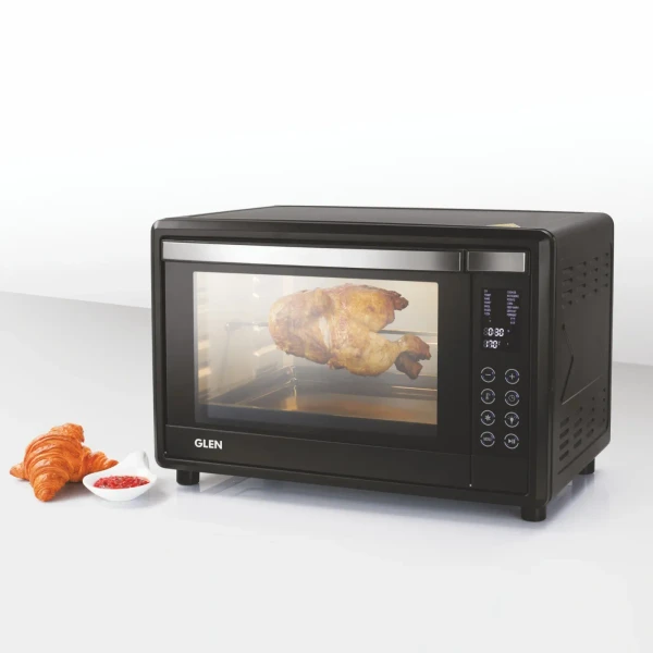 Glen Digital Oven Toaster Griller (OTG) - 45 Litres with Convection, Motorized Rotisserie, 2000W - Black (5045DIGI)