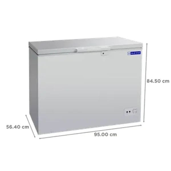 BLUE STAR Blue Star 192 Litres 4 Star Single Door Deep Freezer (Direct Cooling Technology, CF4-225DSW, White)