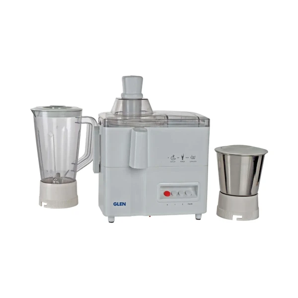 GLEN 3-in-1 Juicer Mixer Grinder 500W with 1 Transparent Liquidiser, 1 Stainless Steel Grinder Jars - White (4010) Original price??? 4,695 Current price??? 2,817 Save 40%