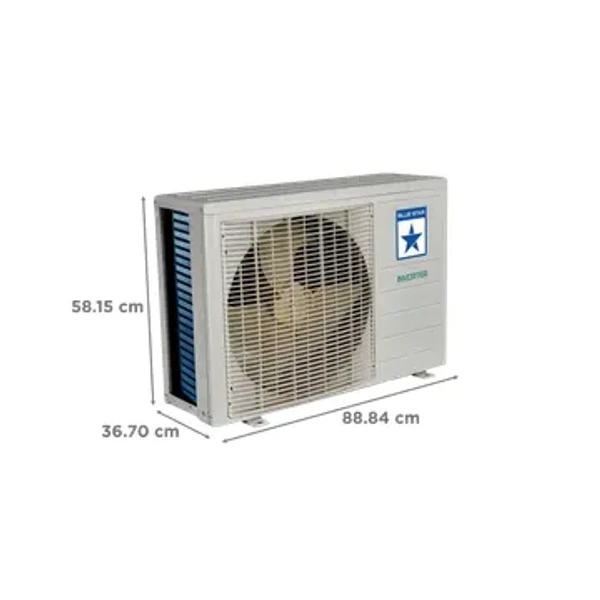 BLUE STAR Blue Star 5 in 1 Convertible 2 Ton 3 Star Inverter Split AC with Self Diagnosis (2023 Model, Copper Condenser, IC324DNU)