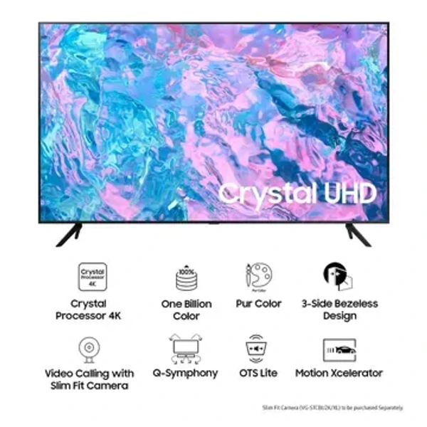 SAMSUNG CUE60 108 cm (43 inch) 4K Ultra HD LED Tizen TV with Crystal Processor 4K (2023 model)