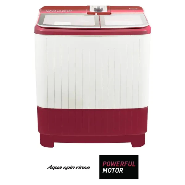 Panasonic  8.5 Kg 5 Star Semi-Automatic Top Loading Washing Machine (NA-W85B5RRB, Red, Active Foam System)