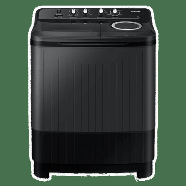 Samsung SAMSUNG 8.5 kg 5 Star Semi Automatic Washing Machine with Air Turbo Drying System (WT85B4200GD/TL, Dark Grey - 8.5 KG