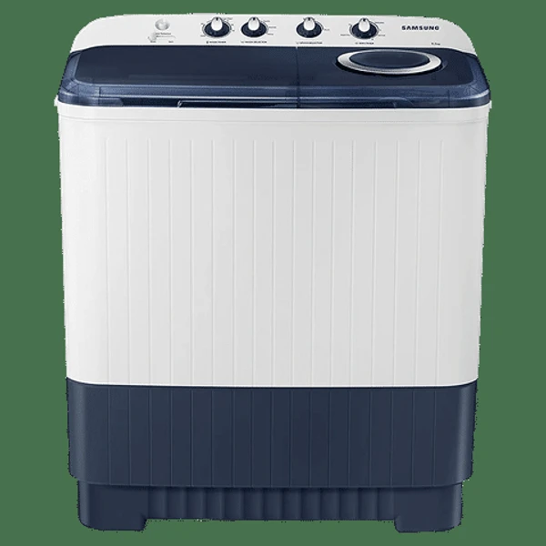 Samsung SAMSUNG 9.5 kg 5 Star Semi Automatic Washing Machine with Magic Filter (WT95A4200LL/TL, Light Grey/Royal Blue) - 9.5KG