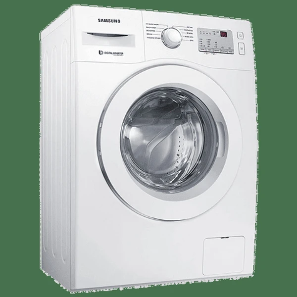 Samsung SAMSUNG 6 kg 5 Star Inverter Fully Automatic Front Load Washing Machine (WW60R20GLMA/TL, In-built Heater, White) - 6KG