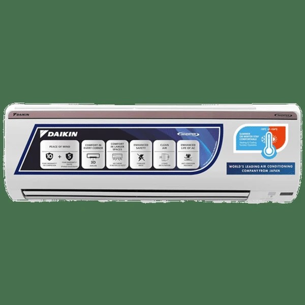 Daikin DAIKIN 1.8 Ton 3 Star Hot & Cold Inverter Split AC ( Copper Condenser, PM 2.5 Filter, FTHT60UV)