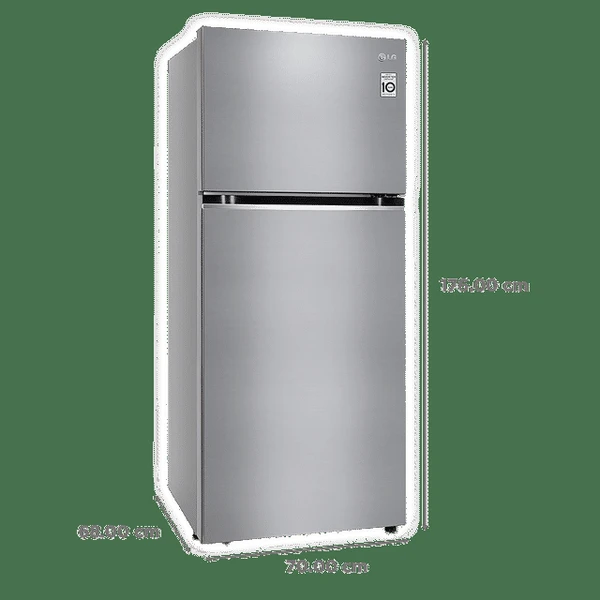  LG LG 423 Litres 2 Star Frost Free Double Door Convertible Refrigerator with Smart Diagnosis (GL-S422SPZY.DPZZEB, Shiny Steel)