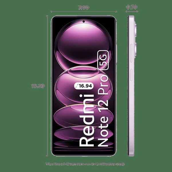 Redmi Note 12 Pro 5G (8GB RAM, 256GB, Stardust Purple)