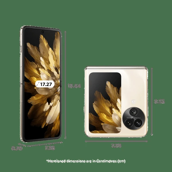 Oppo oppo Find N3 Flip 5G (12GB RAM, 256GB, Cream Gold)