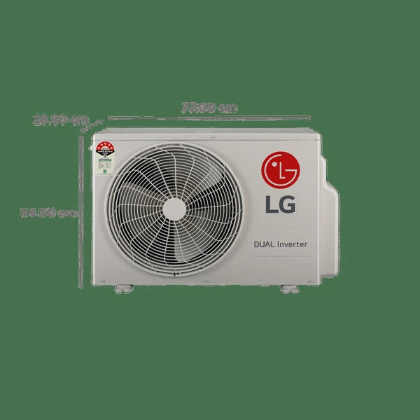  LG LG 6 in 1 Convertible 1 Ton 5 Star Dual Inverter Split Smart AC with 4 - Way Swing (2024 Model, Copper Condenser, TS-Q14SWZE.AMLG