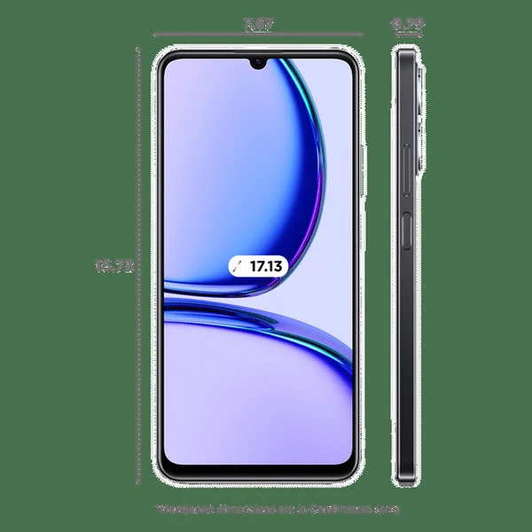 Realme realme C53 (4GB RAM, 128GB, Champion Gold - champion black