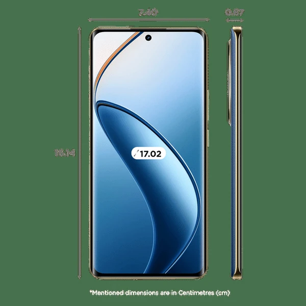 Realme  realme 12 Pro+ 5G (8GB RAM, 256GB, Navigator Beige - Submarine blue