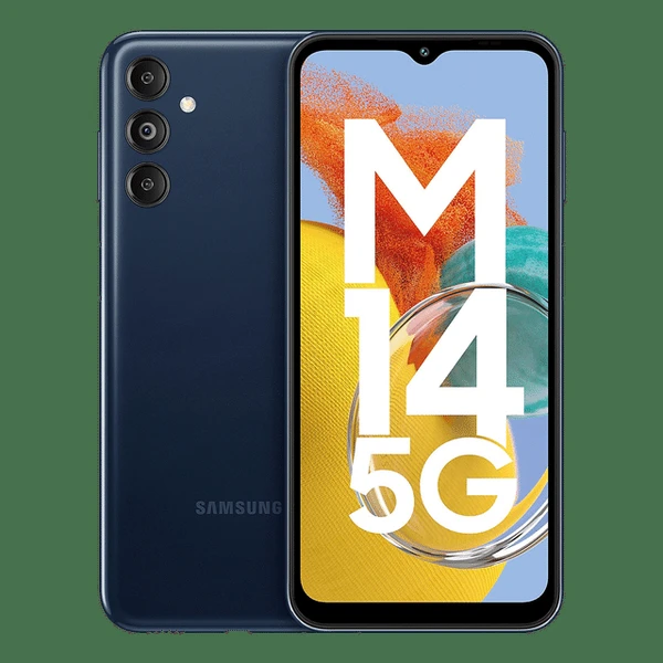 Samsung  SAMSUNG Galaxy M14 5G (4GB RAM, 128GB, Berry Blue) - smoky teal