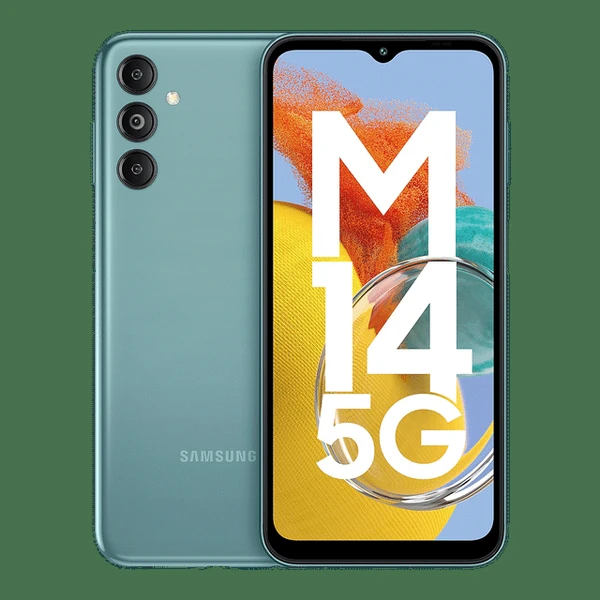 Samsung  SAMSUNG Galaxy M14 5G (4GB RAM, 128GB, Berry Blue) - berry blue