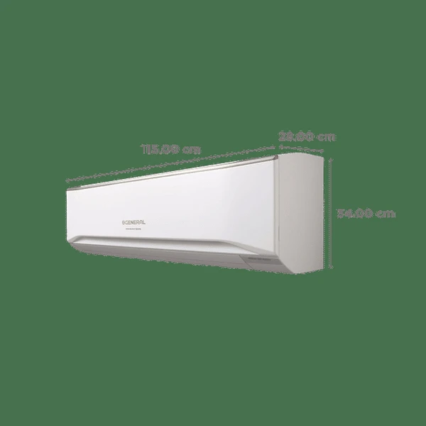 O GENERAL CET Series 2.5 Ton 4 Star Inverter Split Smart AC with Double Swing Automatic 3D Air Flow (2022 Model, Copper Condenser, ASGG30CETA-B)