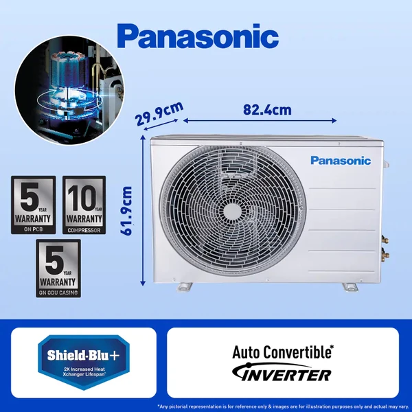 Panasonic  2 Ton 4 Star Wi-Fi Inverter Smart Split AC  CS/CU-NU24ZKY4W
