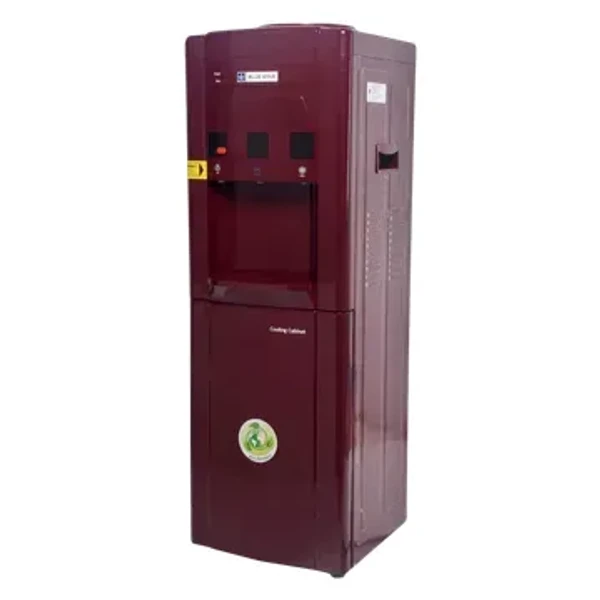 BLUE STAR Blue Star Hot, Cold and Normal Top Load Water Dispenser with Cooling Cabinet (Maroon)