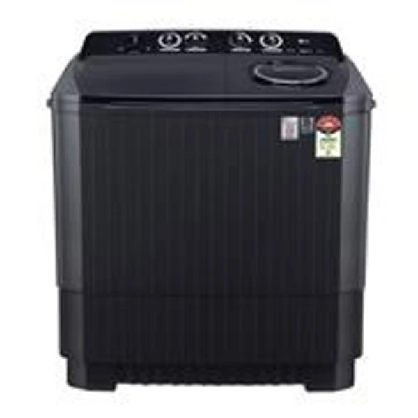 LG 11.5 Kg 5 Star Semi Automatic Top Load Washing Machine with 4 Washing Programs & Roller Jet Pulsator (P115ASKAZ, Middle Black)