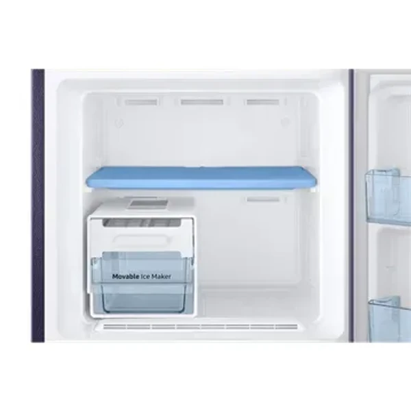 samsung SAMSUNG 236 Litres 2 Star Frost Free Double Door Refrigerator with Toughened Glass Shelves (RT28C3452UT/HL, Pebble Blue)