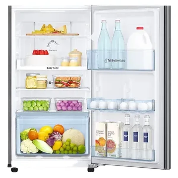 SAMSUNG 236 Litres 2 Star Frost Free Double Door Refrigerator with Digital Inverter Technology (RT28C3032GS/HL, Gray Silver) - 236 Litres