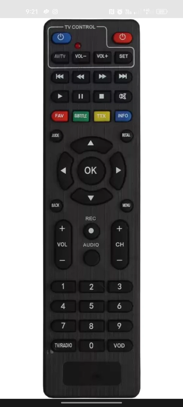Asianet Hd Remote