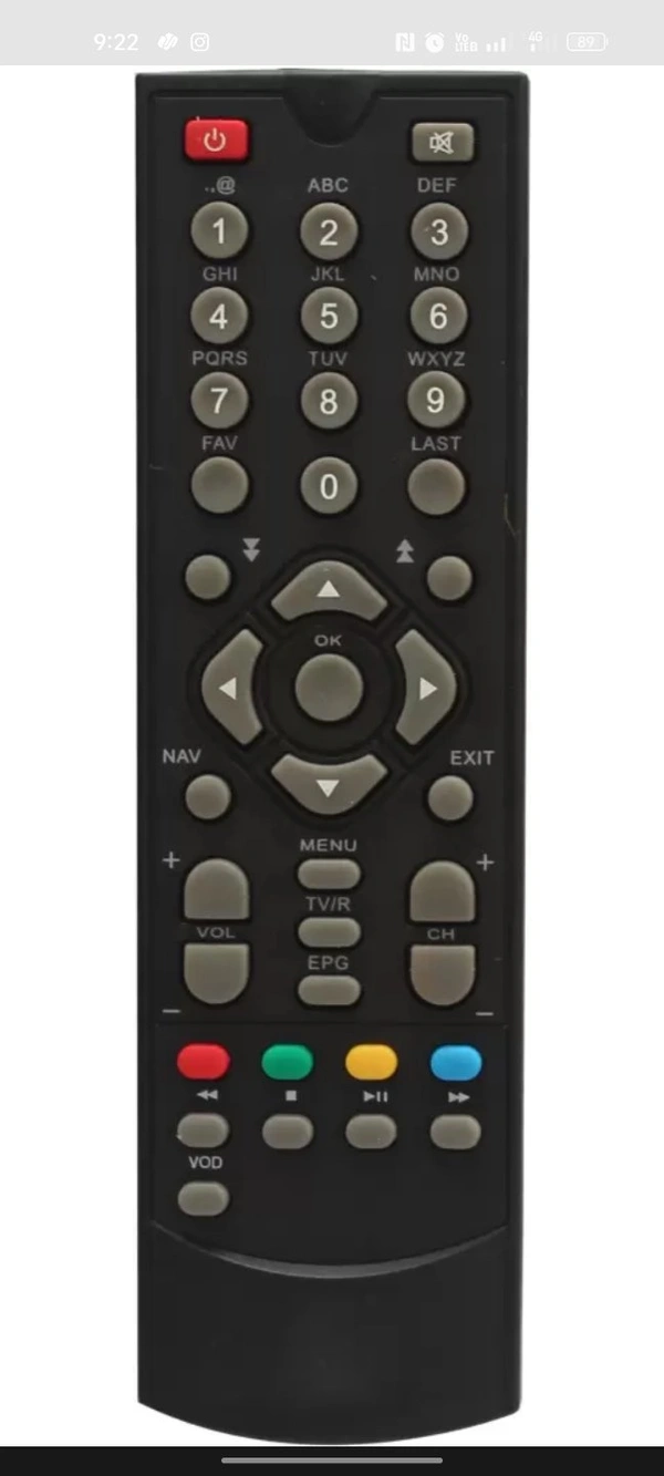 Asianet Vod Remotes