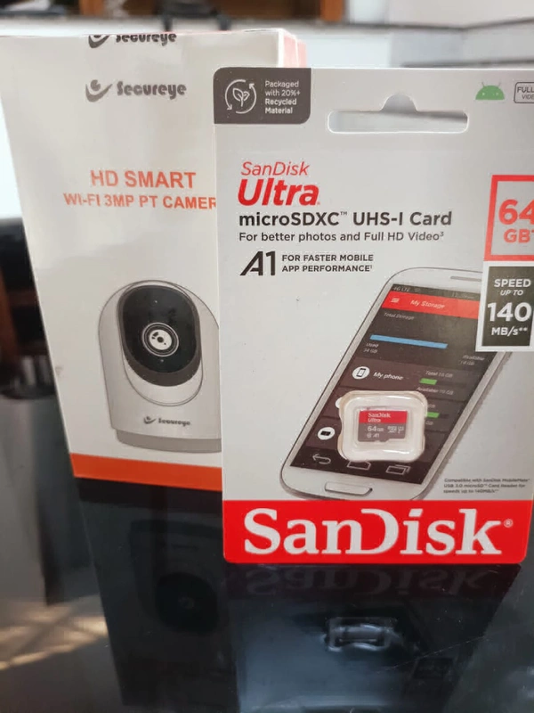 Securey Indoor Camera With 64 Gb Memmorry Card 