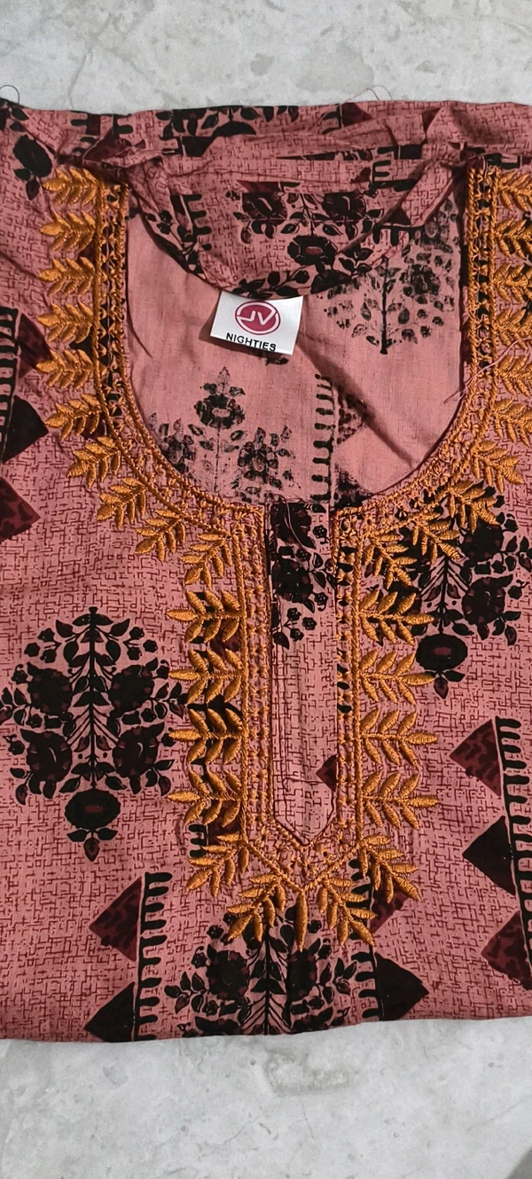 embroidered Nighty 