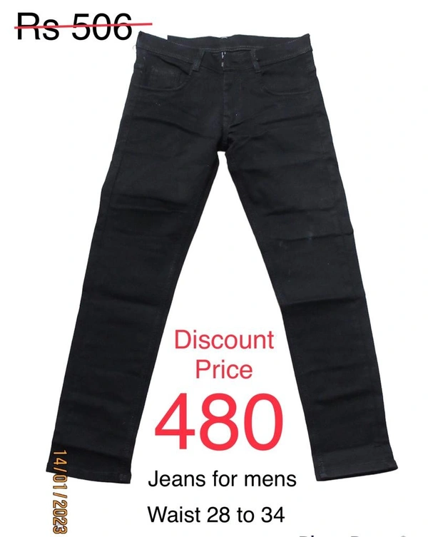 Black Jeans  - Black, 34