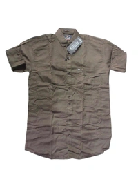 Plain Shirt  - Brown, L
