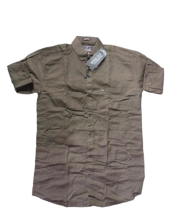 Plain Shirt  - Brown, L