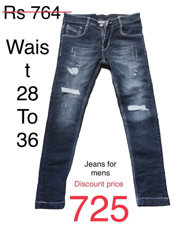 Jeans 👖 For Men's  - Navy Blue, 28