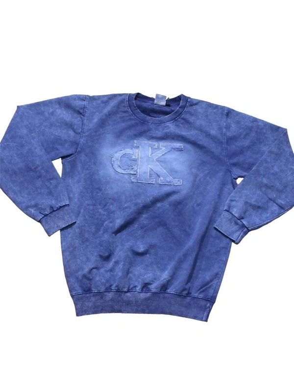 Denim T-shirt  - Gray, M