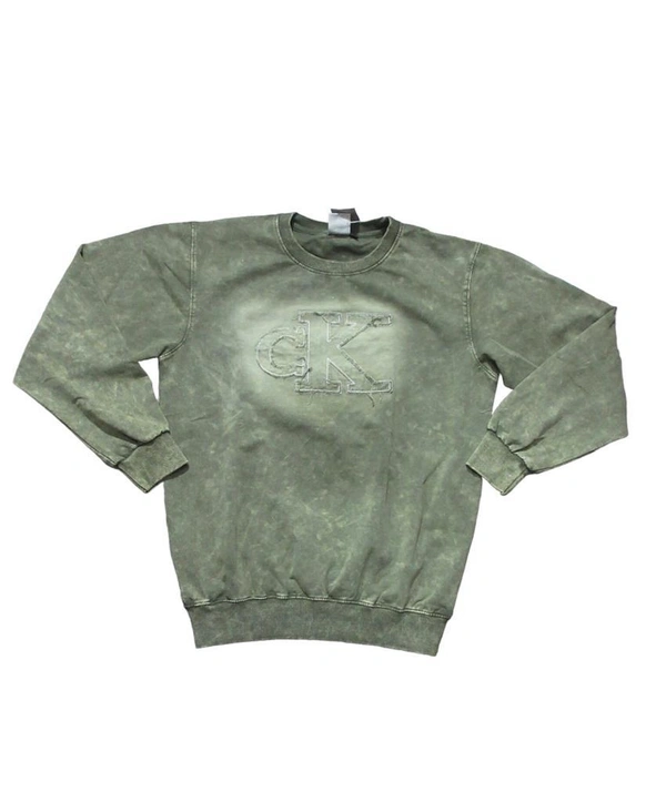 Denim T-shirt  - Gray, M