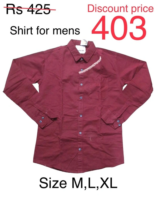 Shirt For Men's  - Brown, L