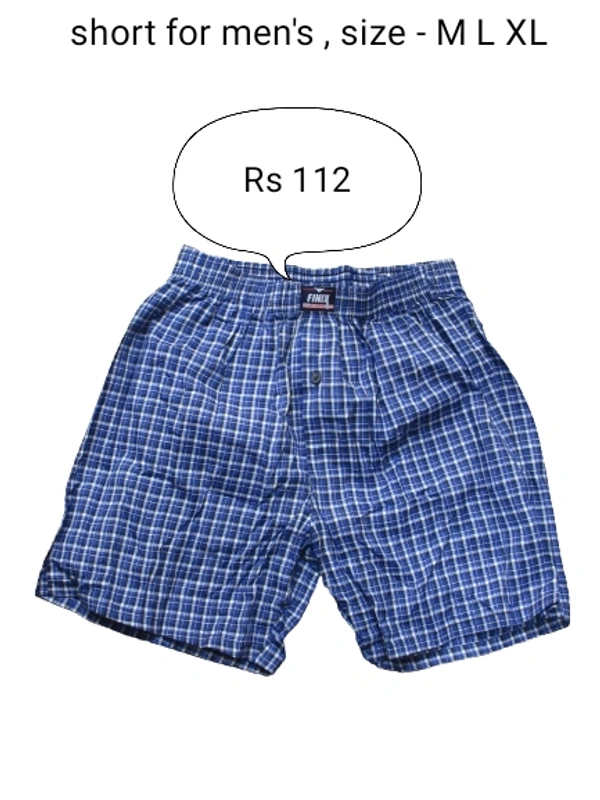 Short Cotton For Men's  - Cornflower Blue, L