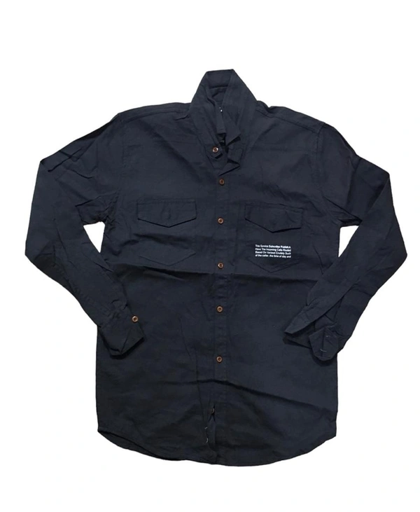 Blue Z Shirt For Men  - Gray, Xl