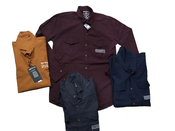 Blue Z Shirt For Men  - Gray, Xl