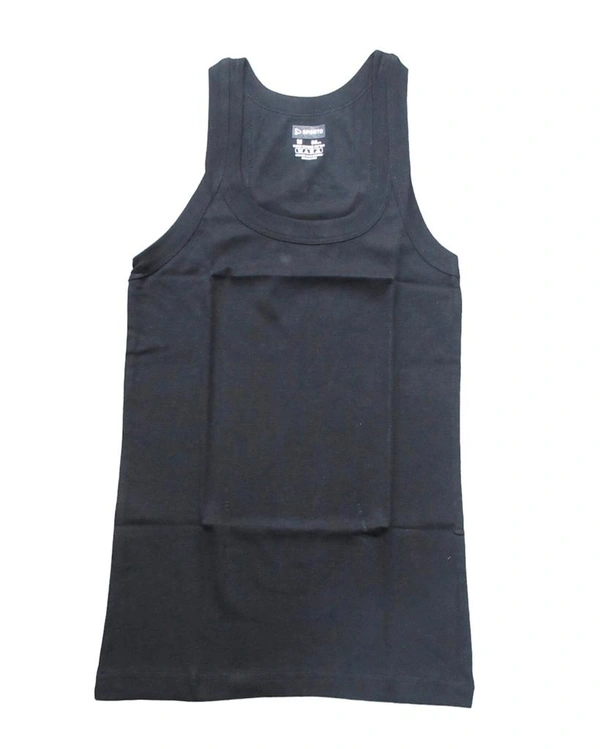 Sporto Black Gym Vest - Black, 80