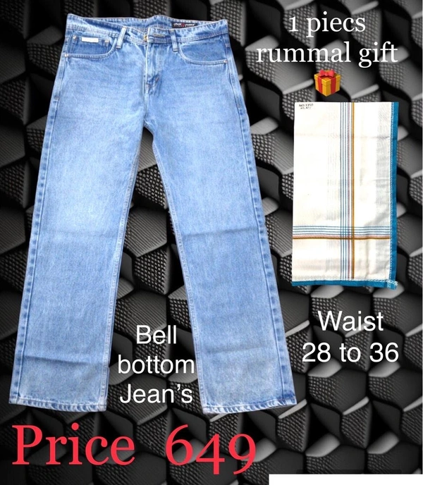 Bell Bottom Jeans For Mens  - Anakiwa, 28