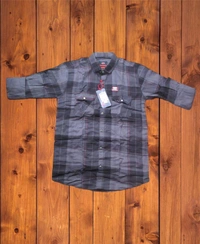 Check Shirt  - L, Gray