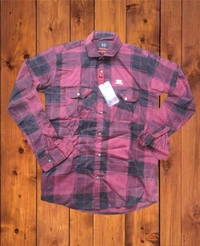 Check Shirt  - L, Gray