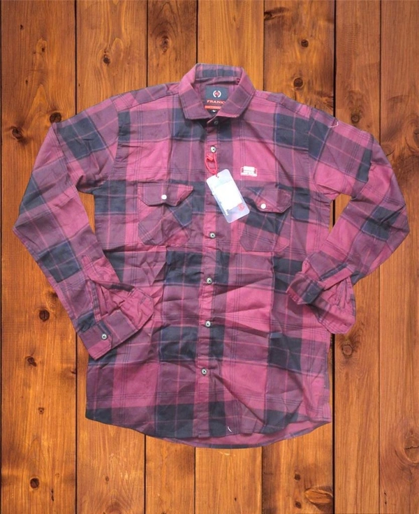 Check Shirt  - L, Gray
